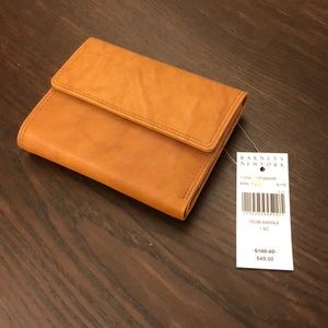 Barney’s New York genuine leather wallet in tan